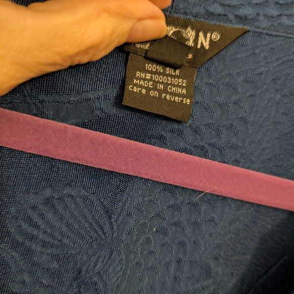 Citron Women's Deep Blue Button Down Shirt - Picture 3 of 12